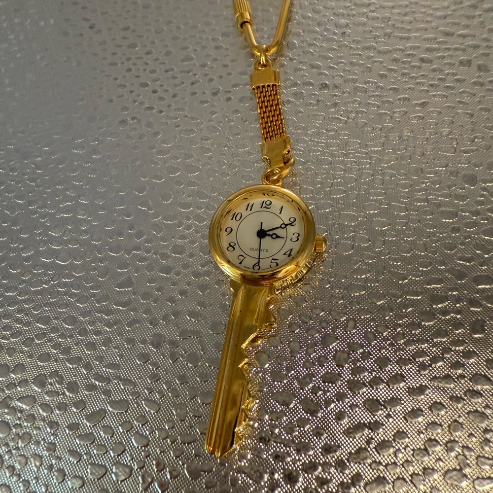 Gold Key-Shaped Women's Watch
